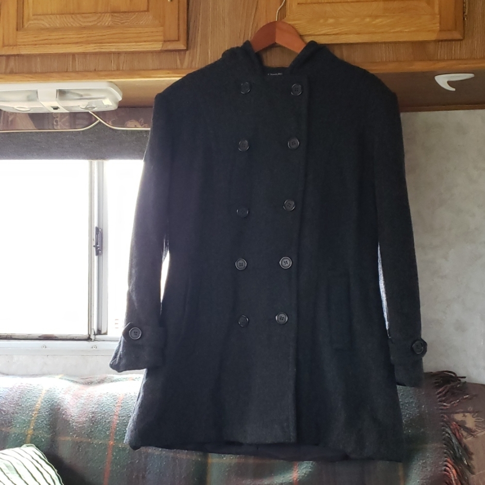 Grey Wool Blend Fall/Winter Coat